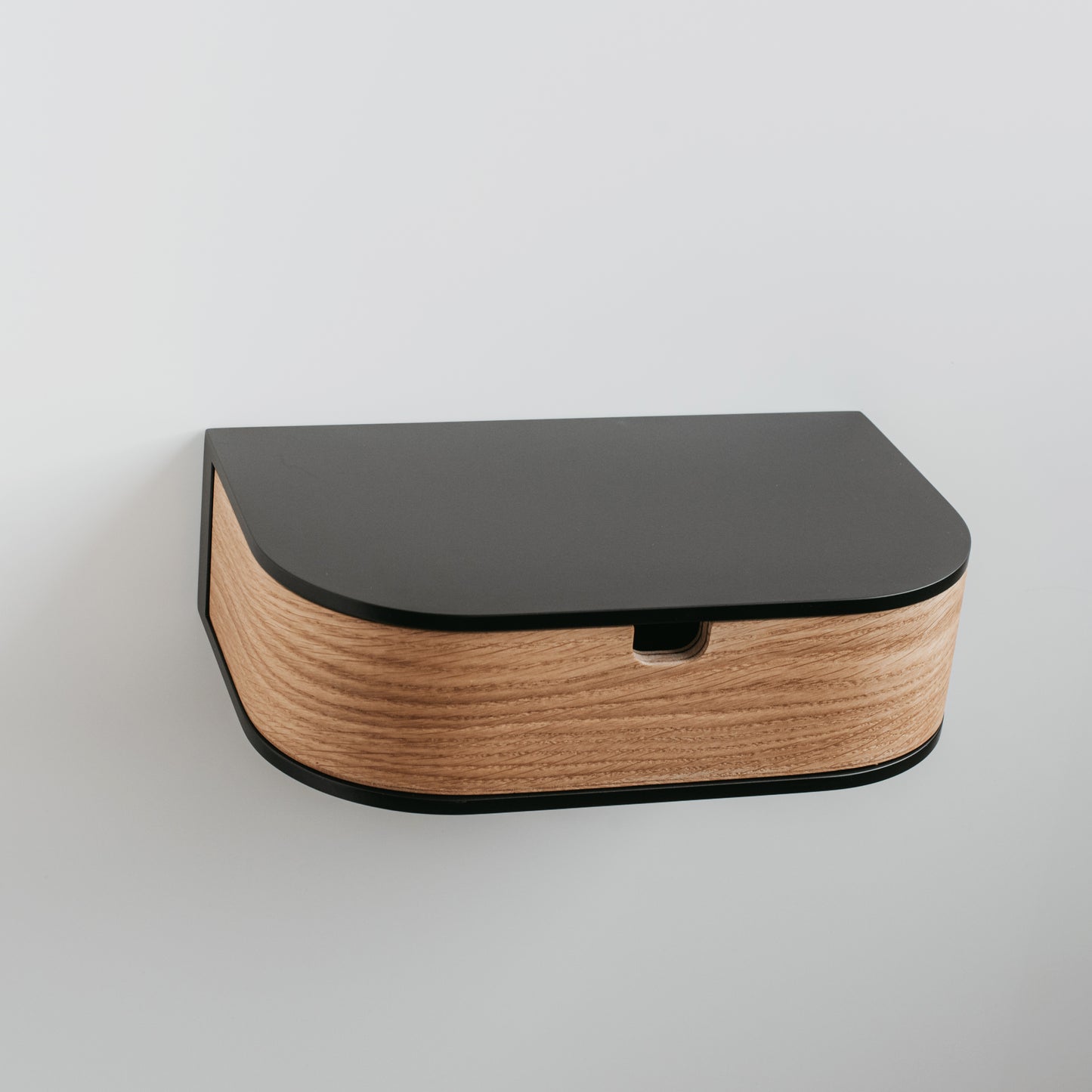 Minimalist Wooden Floating Shelf Drawer, Bedside Table, 4 Colors