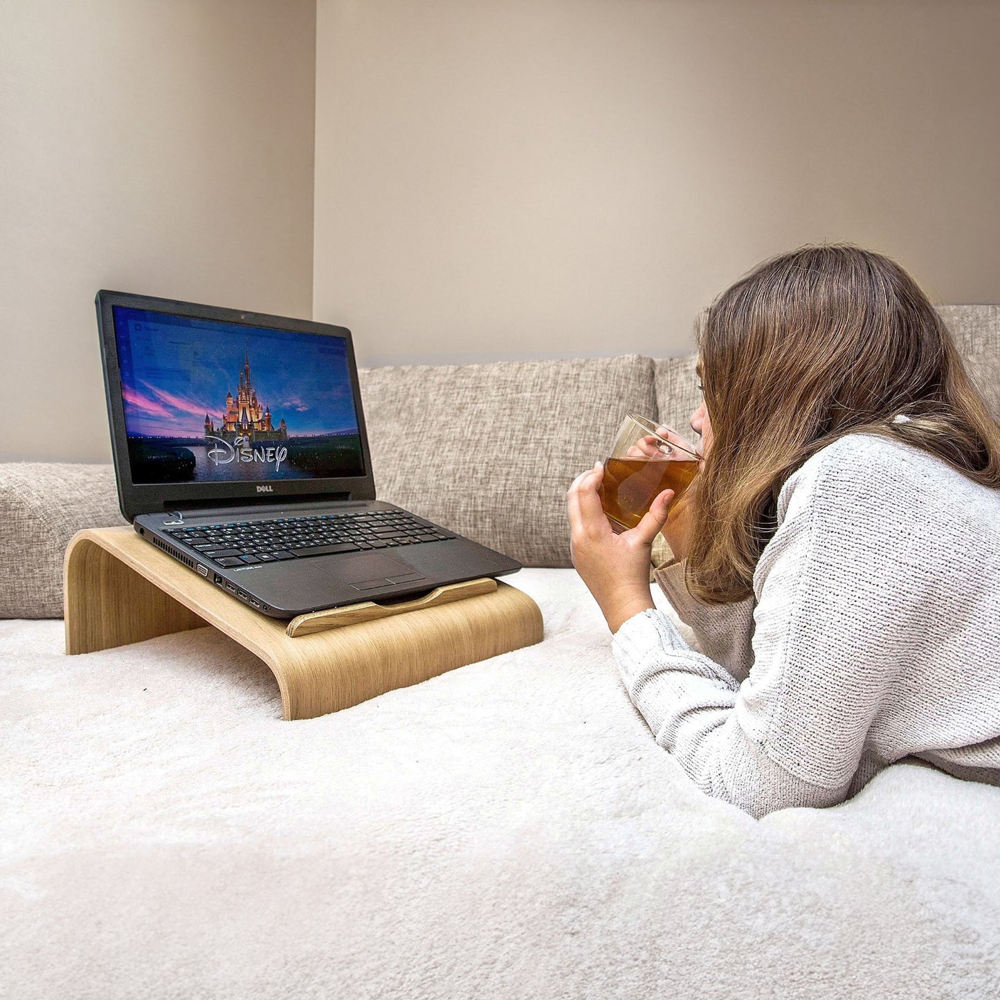 Wooden Laptop Stand with Ventilation