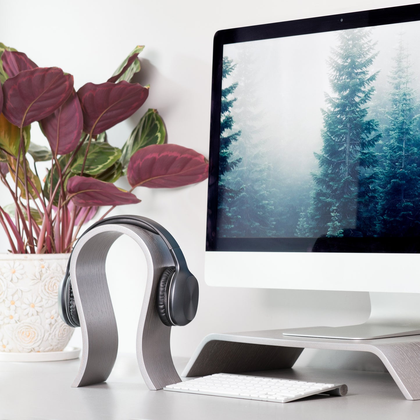 Wooden Headphones Stand for Sony, JBL, AKG Headset Storage