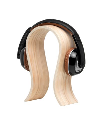 Wooden headphones stand, ash tree